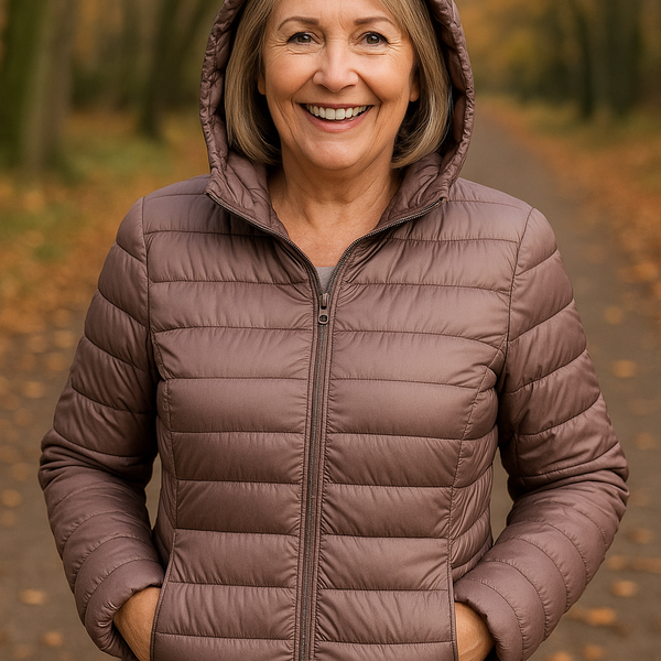 Leonie | Lightweight Waterproof Jacket – White Duck Down Filling