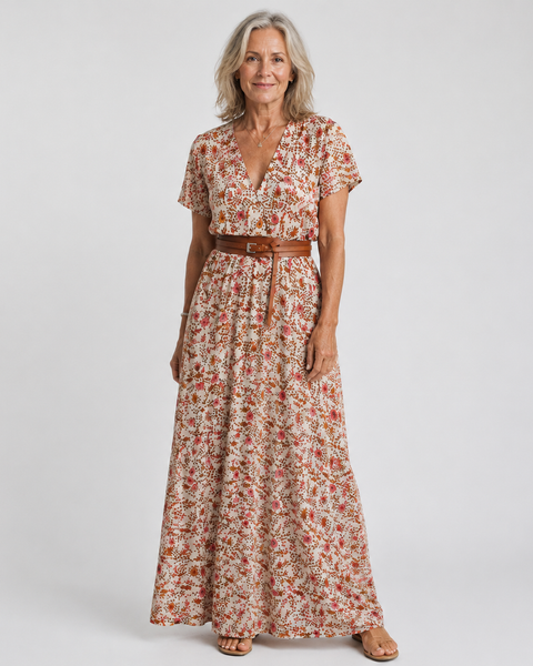 Charissa | Elegant Floral Maxi Dress
