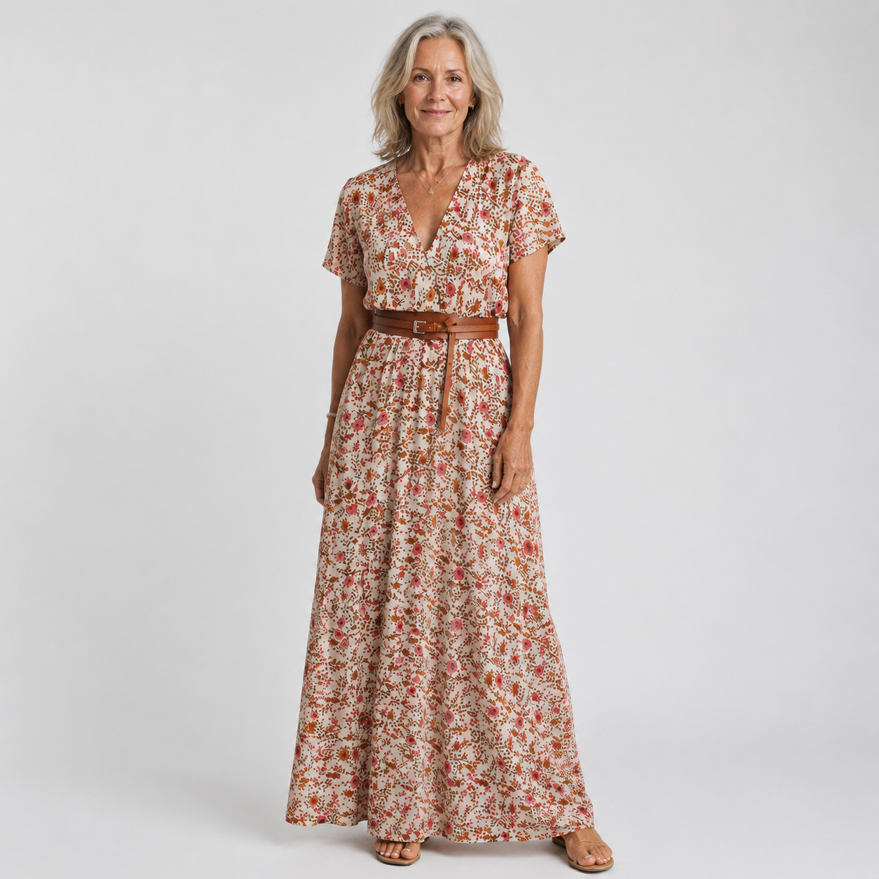 Charissa | Elegant Floral Maxi Dress