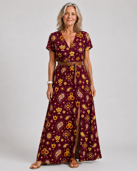 Charissa | Elegant Floral Maxi Dress
