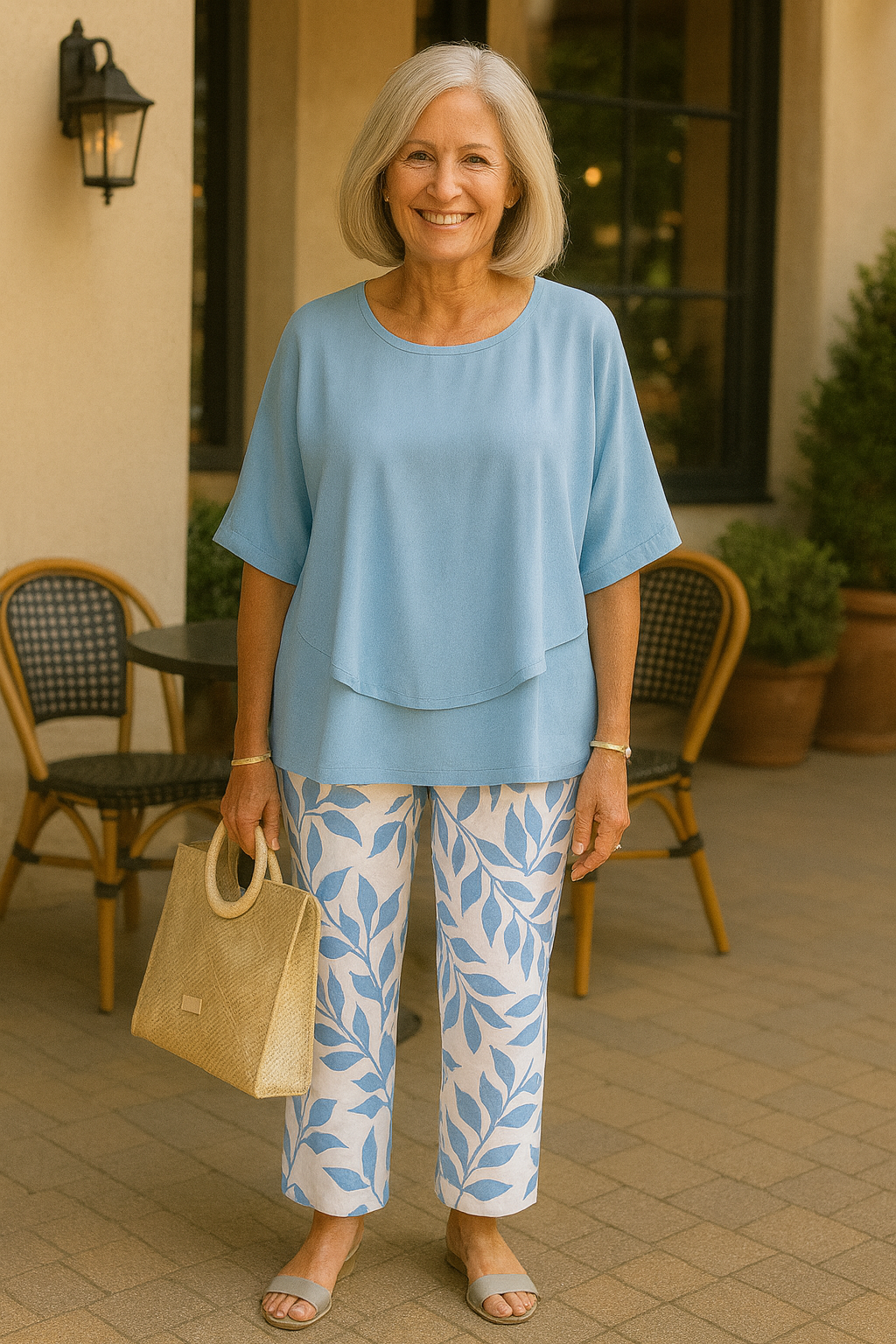 Rosalind | Sophisticated Two-Piece Set – Effortless Style, Lasting Comfort Sky Mist