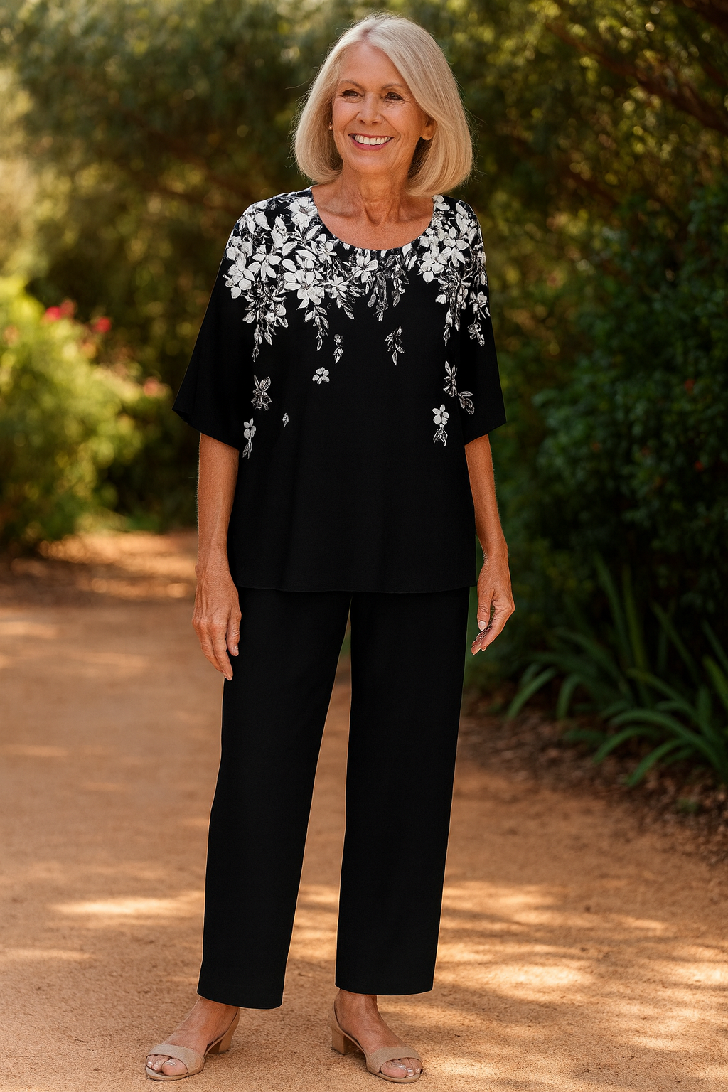 Rosalind | Sophisticated Two-Piece Set – Effortless Style, Lasting Comfort Noir Bloom