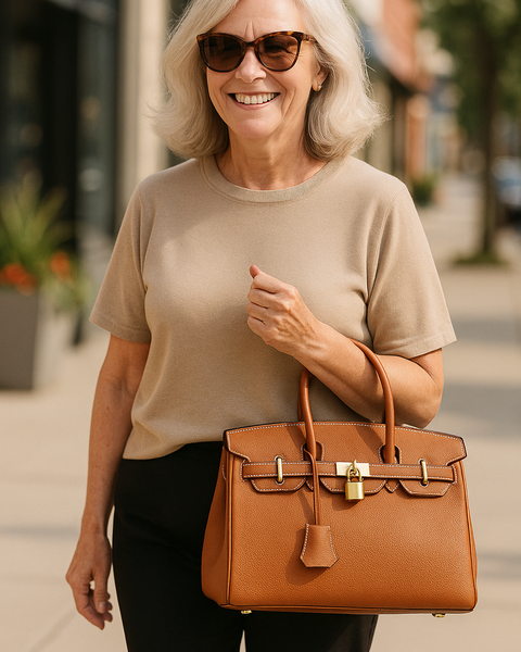 Eleanor | Classic Leather Handbag – For Effortless Elegance