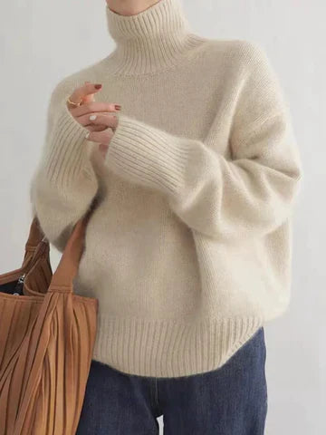 Amaya | Pull Col Roulé en Cachemire de Luxe