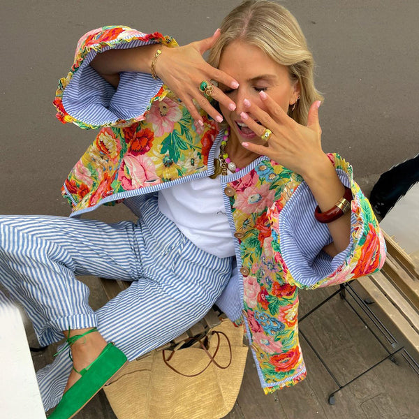NICOLE™ - Veste Imprimée Tendance
