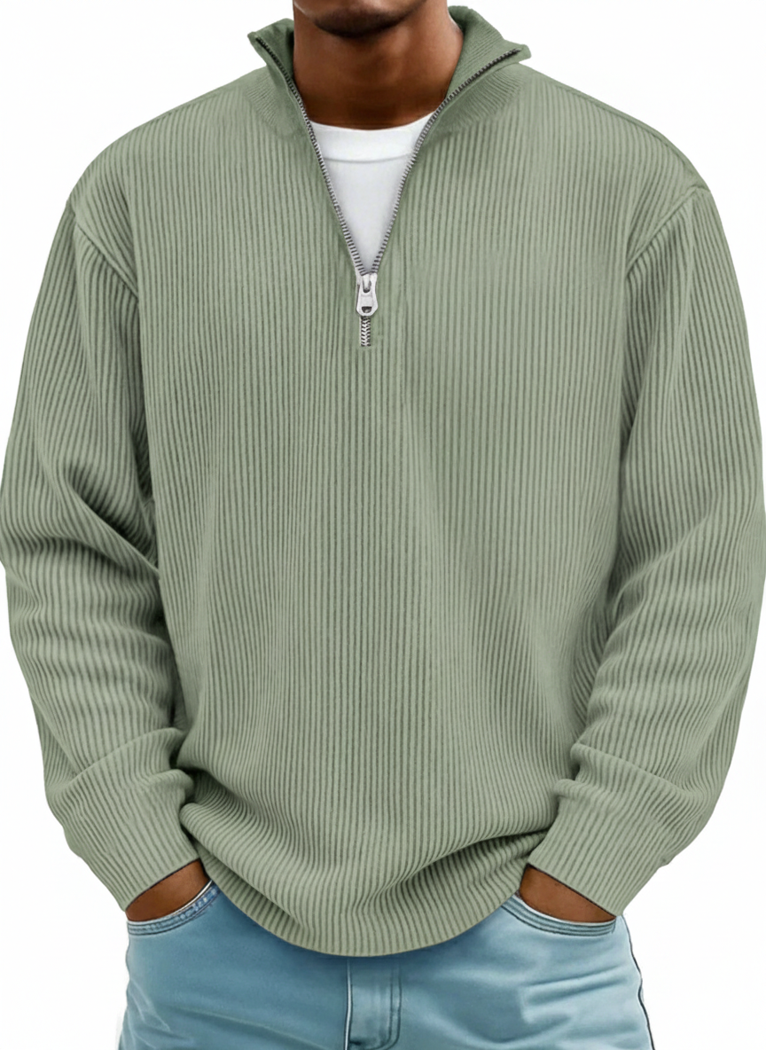 VALENCE | PULL ZIPPÉ CHALEUR LÉGÈRE POUR HOMMES