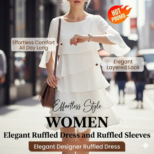 Misa | Elegant layered dress with ruffles