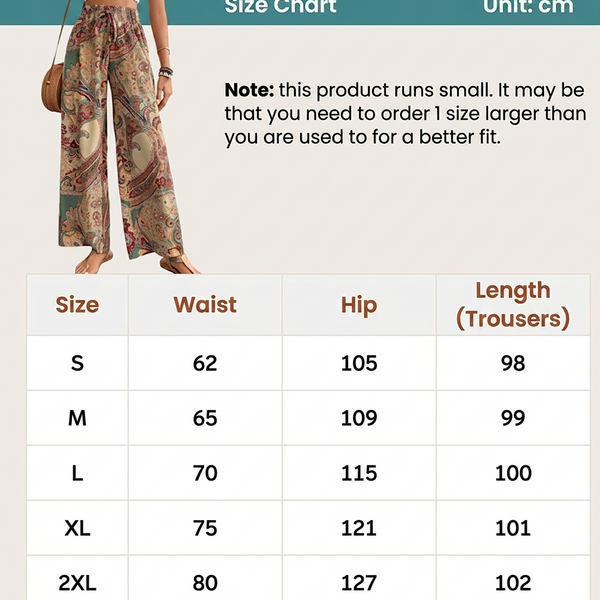Theia | Boho Paisley Print Summer Trousers