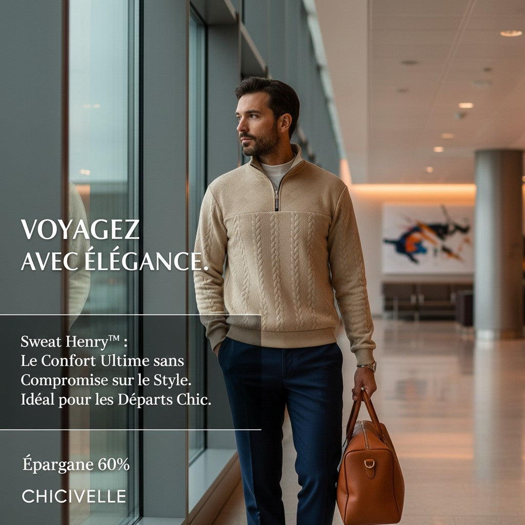 Henry | Sweat à col zippé premium