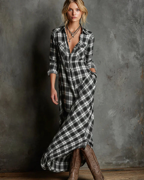 Belmont Row™ | Robe Chemise À Carreaux Classique