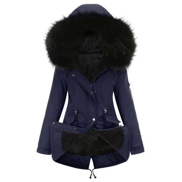 MARINA™ | Parka en Velours Chaud avec Bordure