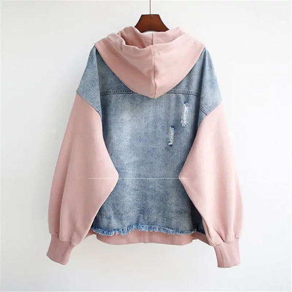 MIRA™ | Veste en Denim Bicolore
