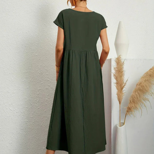 Gabrielle™ — Flowing Midi Dress with Timeless Elegance