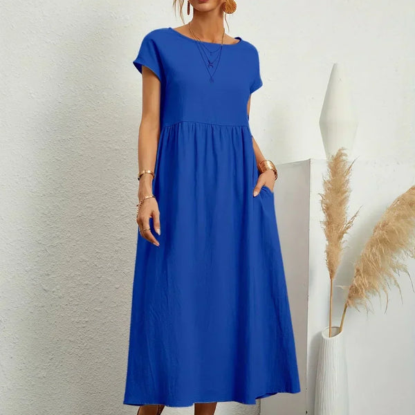 Gabrielle™ — Flowing Midi Dress with Timeless Elegance