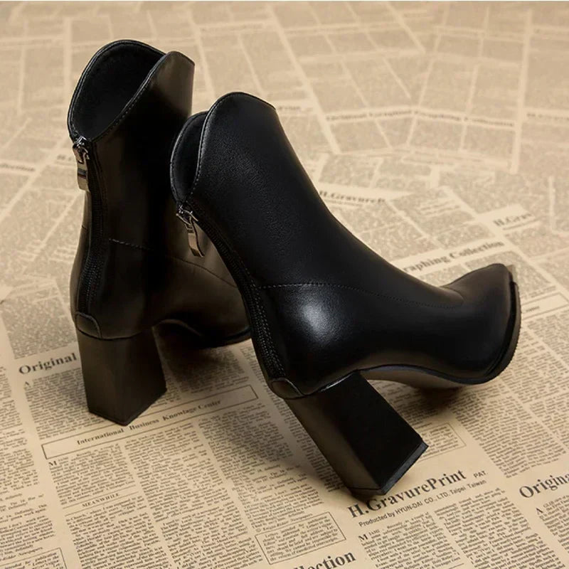 NOX™ - Bottines Chelsea à Embout Chromé