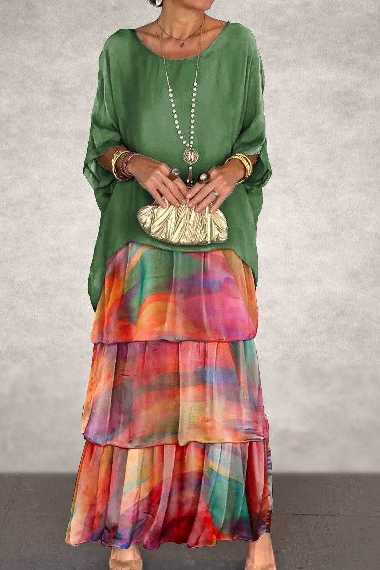 Vivienne | Elegant Layered Maxi Dress
