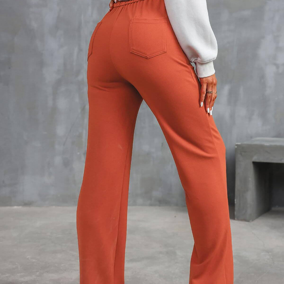 Marjorie | High-Waist Stretch & No-Pill Trouser – Timeless Confidence