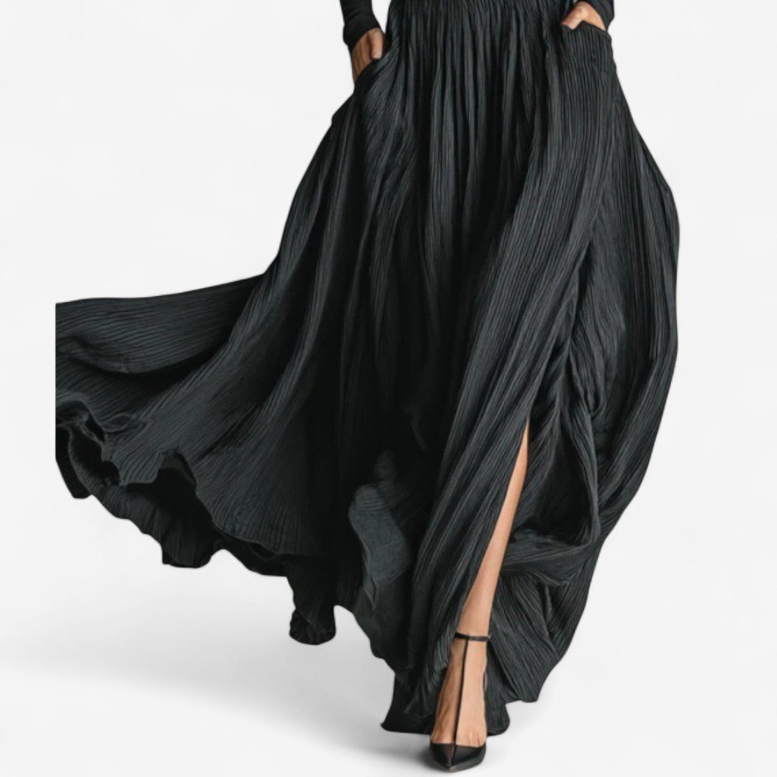 Aline™ Jupe Maxi Taille Haute