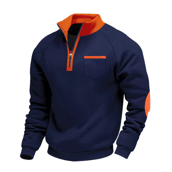 VALENCE | PULL À COL MONTANT ET FERMETURE ÉCLAIR POUR HOMME