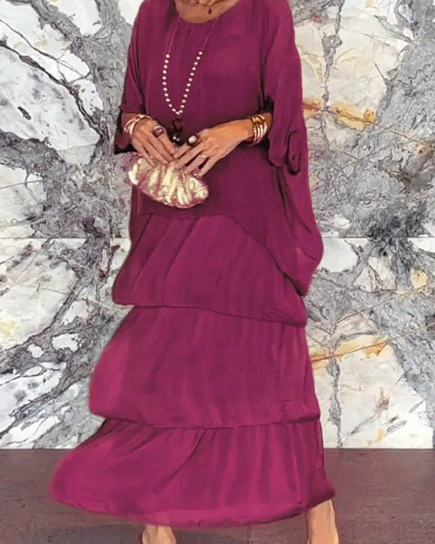 Celeste | Elegant Layered Maxi Dress