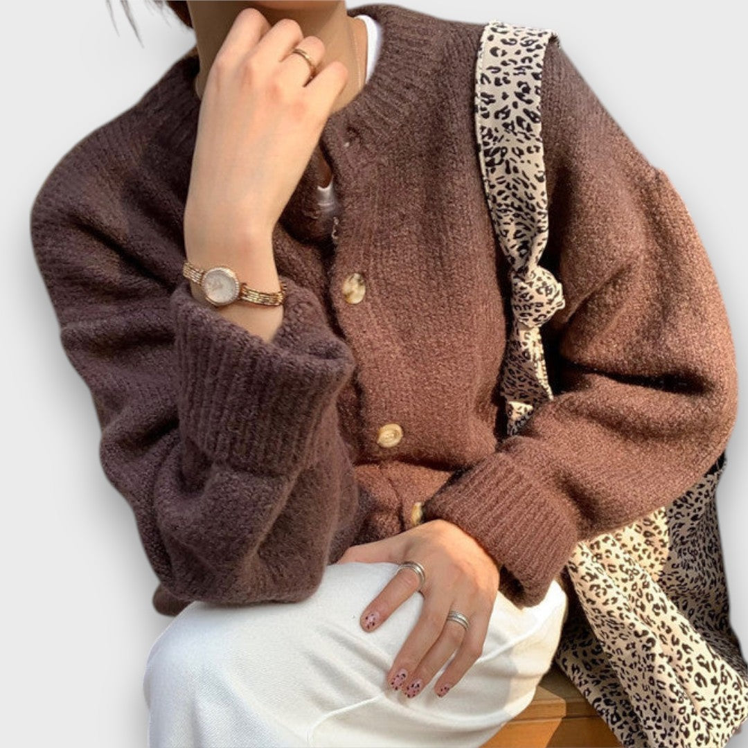 Celore – Cardigan Mocha Chaud