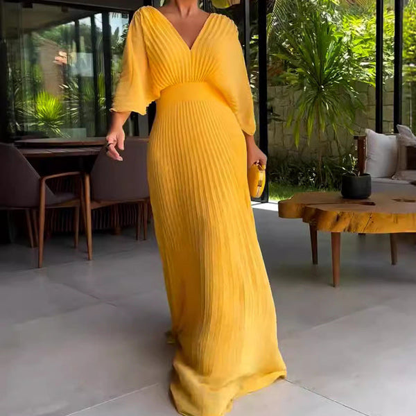 RIA™ - Robe Maxi à Côtes Flottante