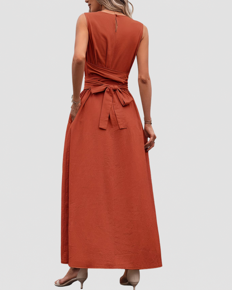 Clara | Elegant Sleeveless Maxi Dress