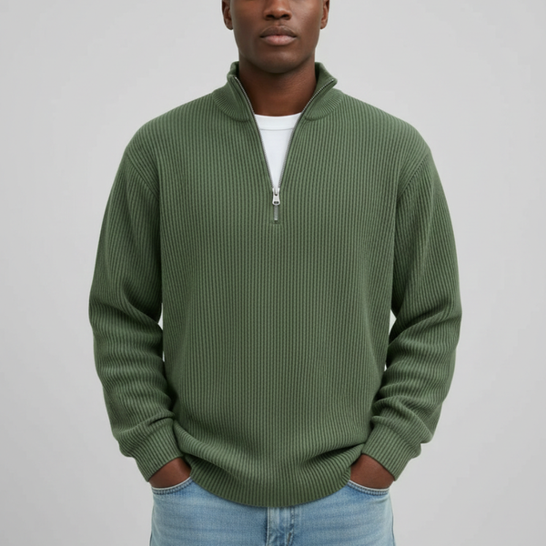 VALENCE | PULL ZIPPÉ CHALEUR LÉGÈRE POUR HOMMES