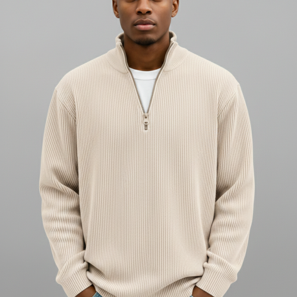 VALENCE | PULL ZIPPÉ CHALEUR LÉGÈRE POUR HOMMES