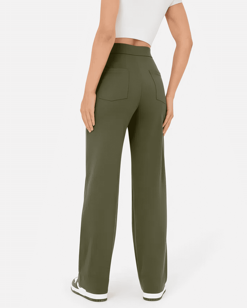 Marjorie | High-Waist Stretch & No-Pill Trouser – Timeless Confidence