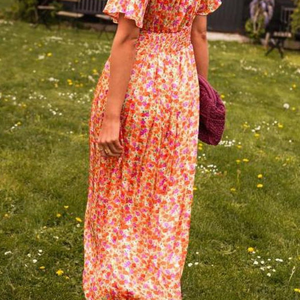 Lyra | Elegant Maxi Dress With Flowers
