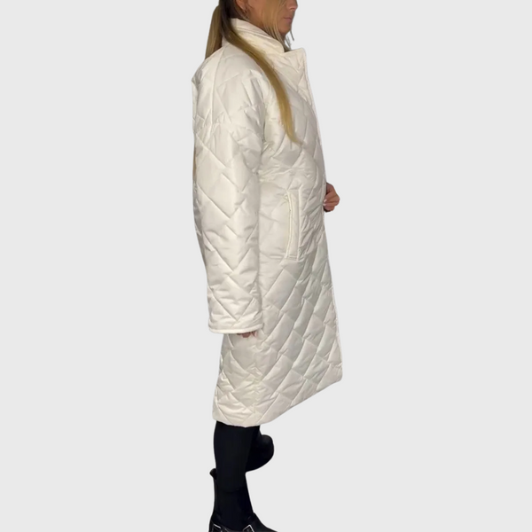 Manteau réversible matelassé