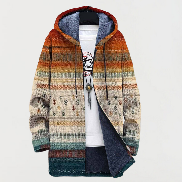 Ava | Sweat à capuche Rayures d'Automne