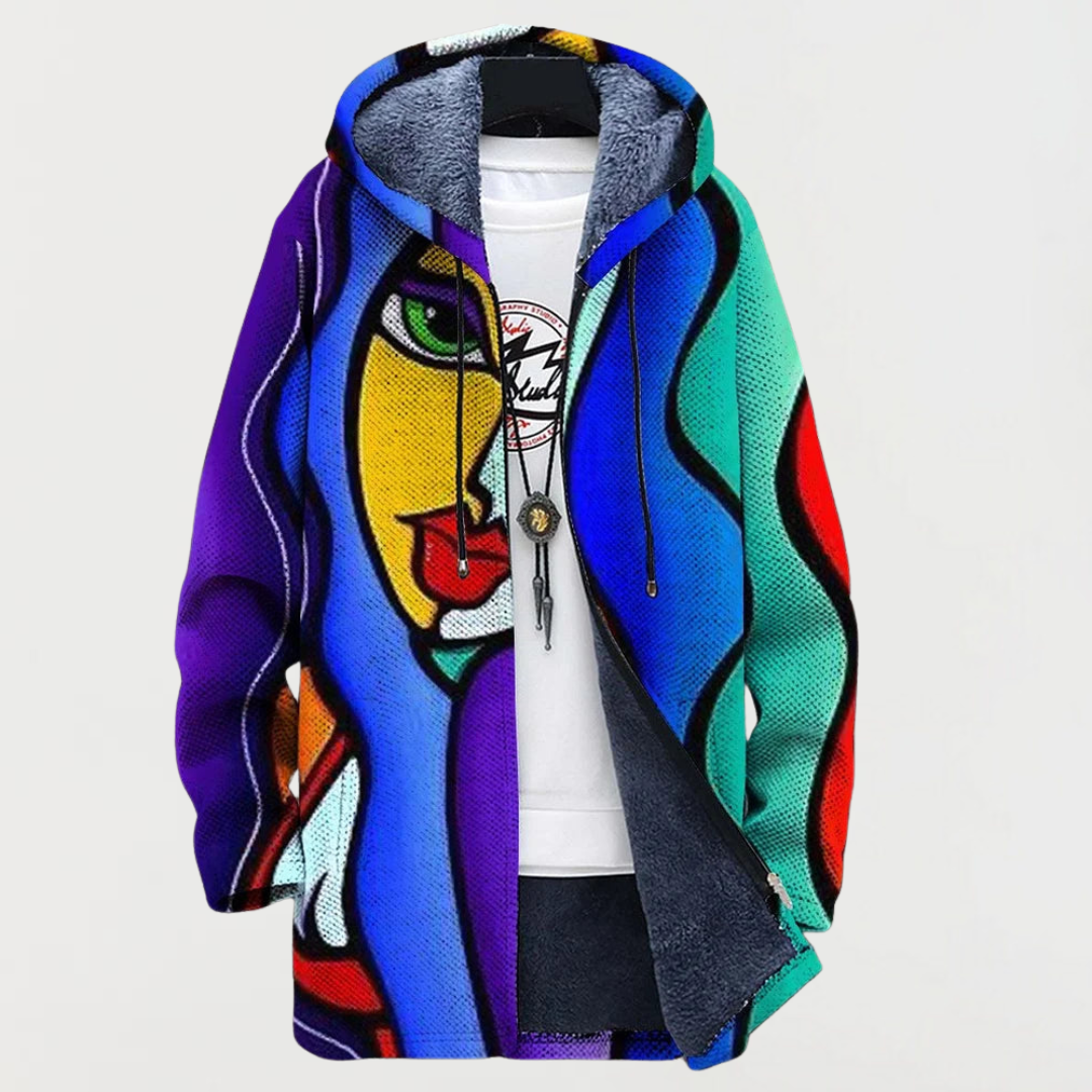 Lena | Sweat à capuche artistique coloré