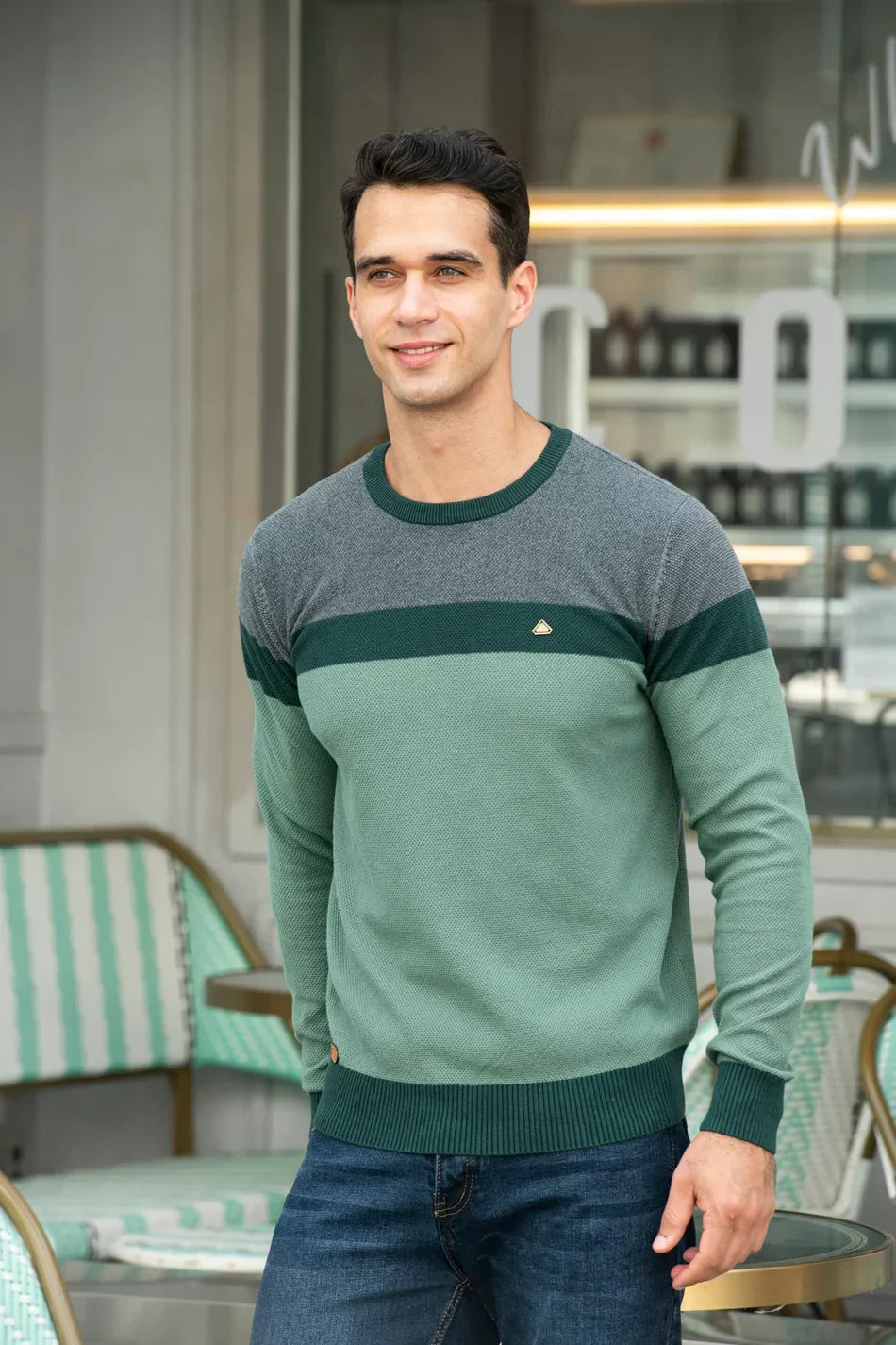 CHICIVELLE | Gilet pour hommes avec col rond