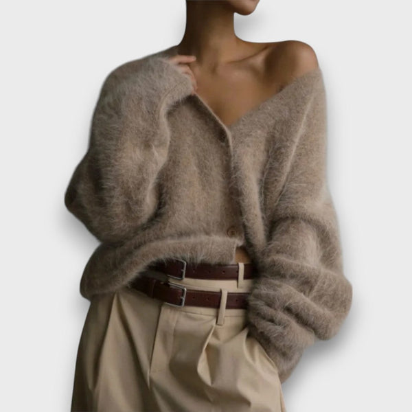 Laria – Cardigan Doux au Coup Classique