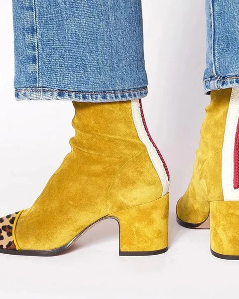 Victoria | Bottes à talons à bout carré
