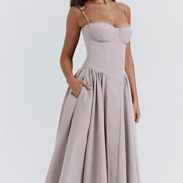 Elara | Robe Corset Midi