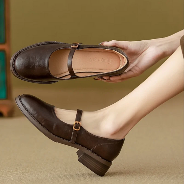 Rachel | Mary Janes Classiques et Confortables en Cuir