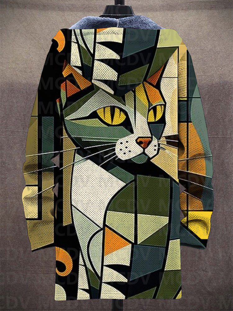 Frederica | Sweat à capuche chat géométrique