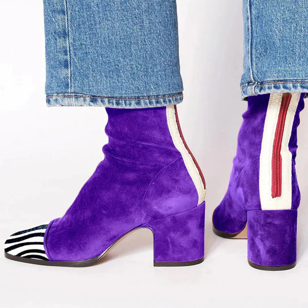Victoria | Bottes à talons à bout carré