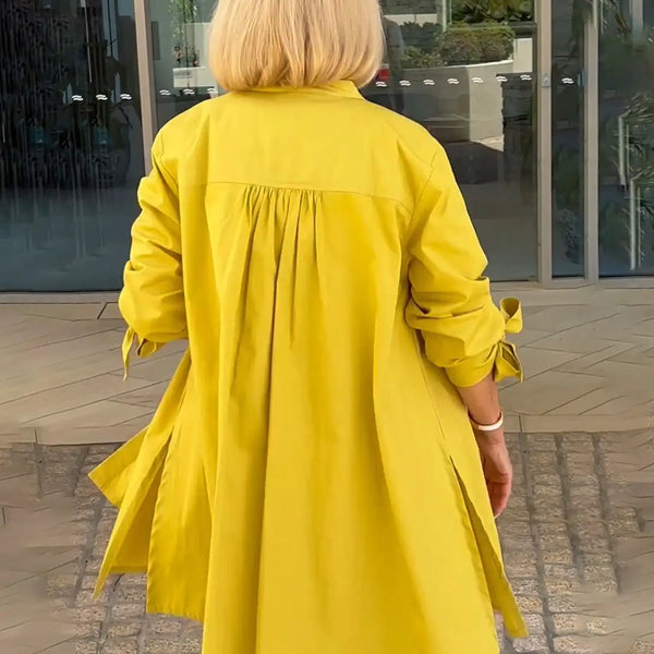 Linda | Drape Blouse – Effortless Elegance for Real Women
