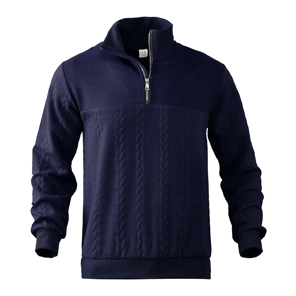Henry | Sweat à col zippé premium