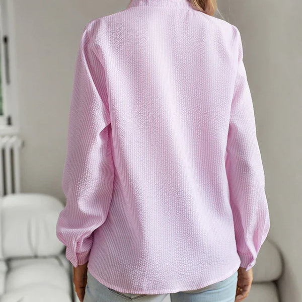 Helen | Ruffle-Trim Blouse – Soft Elegance, Made for You
