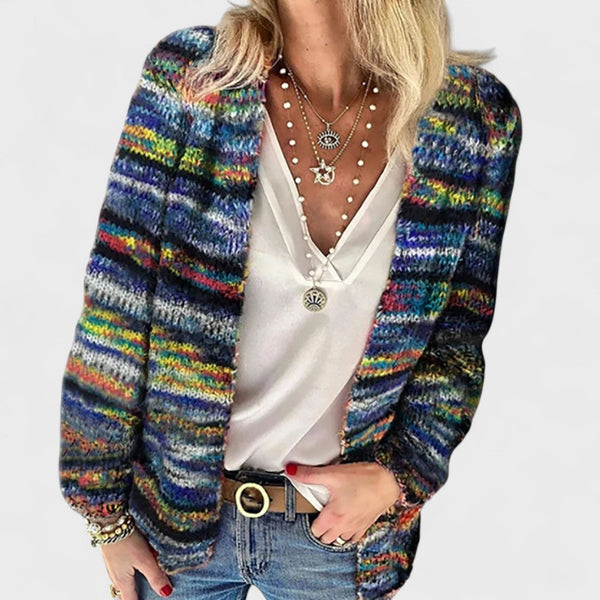Catherine – Gilet Multicolore Confortable
