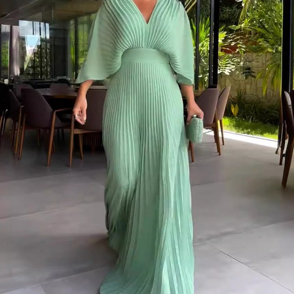 RIA™ - Robe Maxi à Côtes Flottante