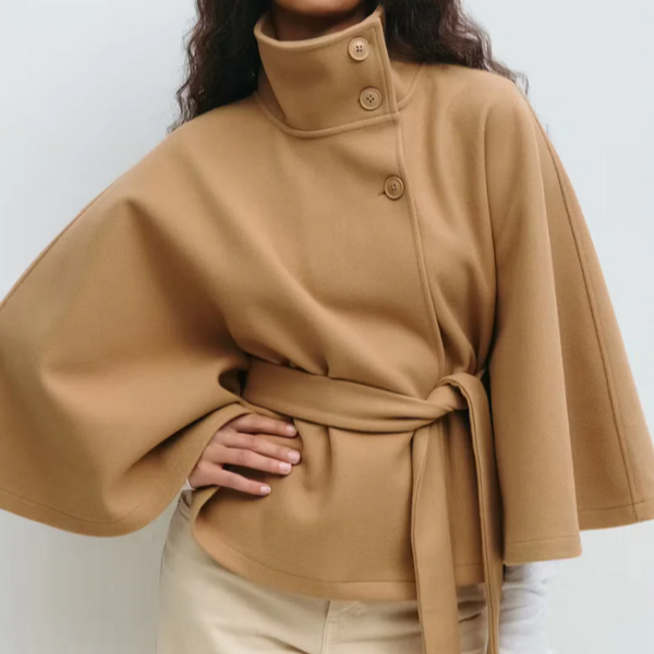 Veste Cape Ceinturée