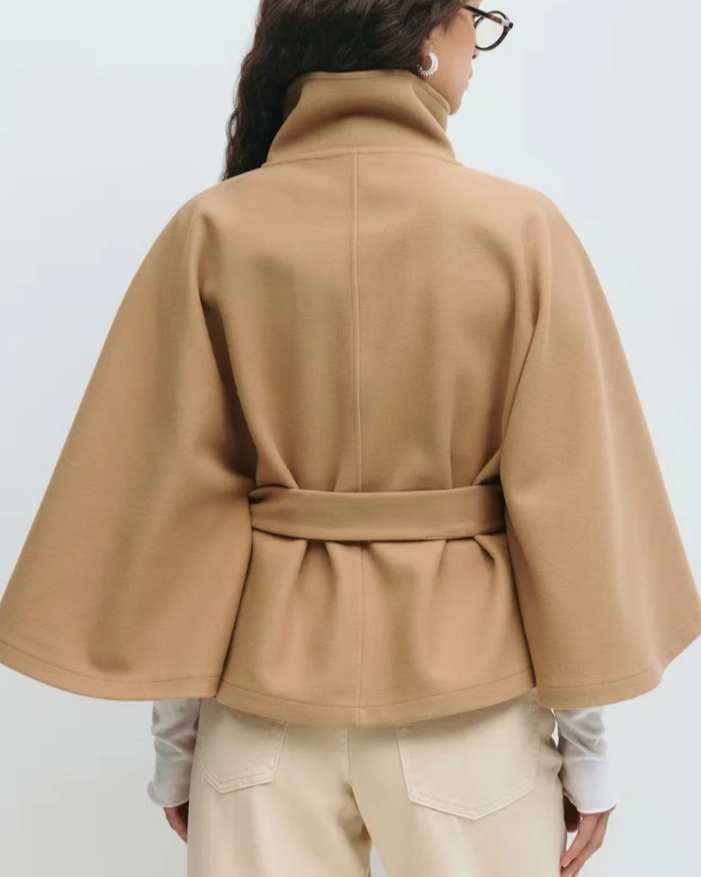 Veste Cape Ceinturée