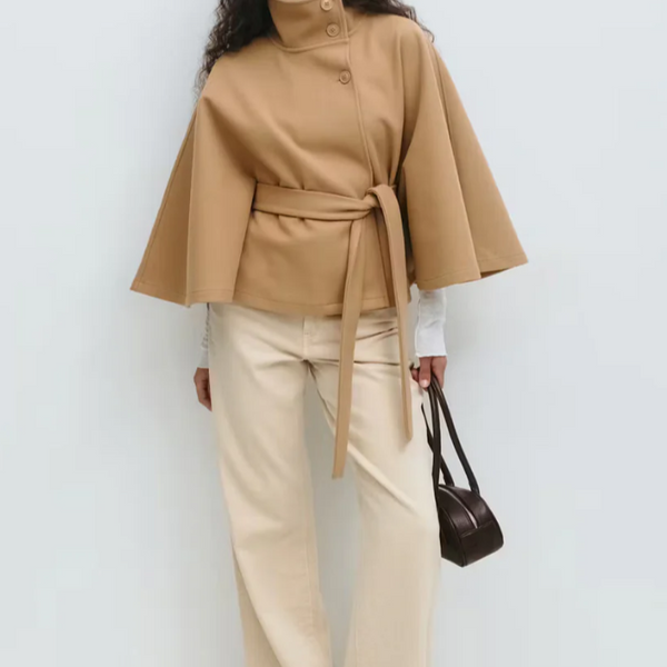 Veste Cape Ceinturée