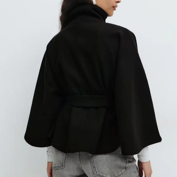 Veste Cape Ceinturée